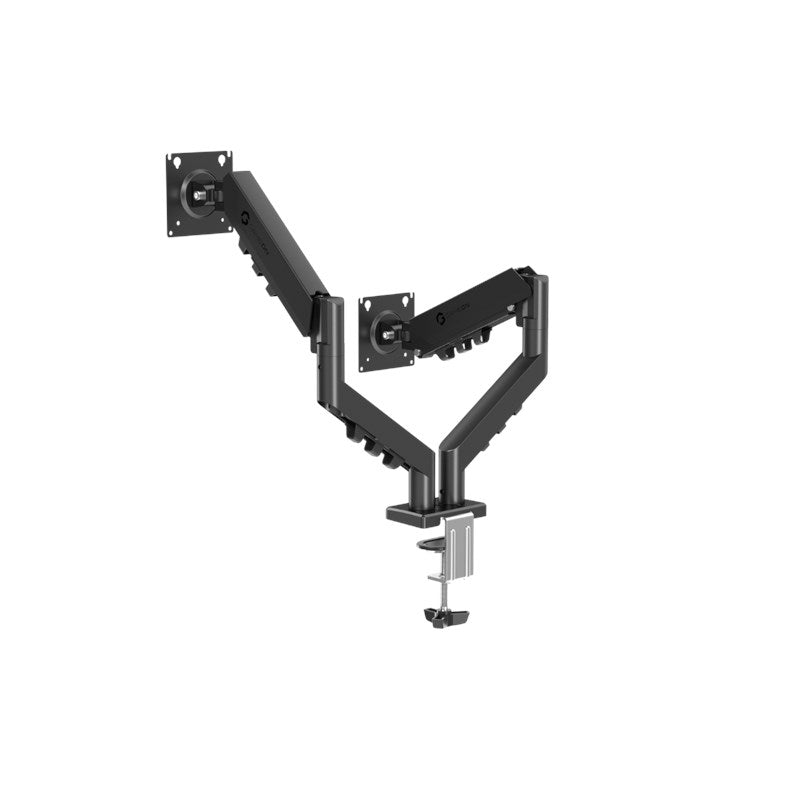 GAMEON GO-5550 Gas Mechanical Spring Dual Monitor Arm For Gaming And Office Use, 17 GAMEON GO-5550 Gas Mechanical Spring Dual Monitor Arm For Gaming And Office Use, 17
